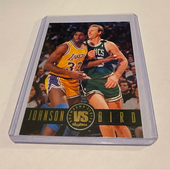 Magic Johnson vs Larry Bird Showdown Series insert 1994 SkyBox Basketball - Picture 1 of 3